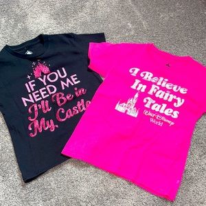 Like New Walt Disney World Girls Shirt Bundle Size Small
